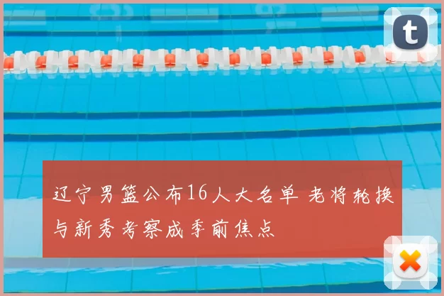 辽宁男篮公布16人大名单 老将轮换与新秀考察成季前焦点